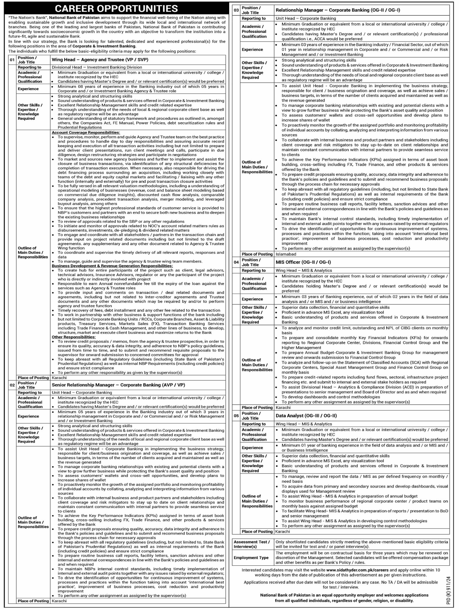 Senior Relationship Manager