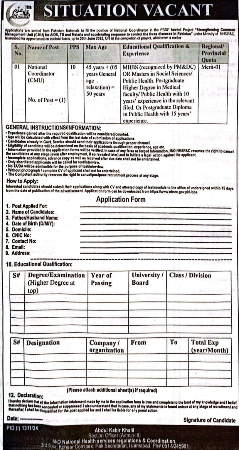 National Coordinator