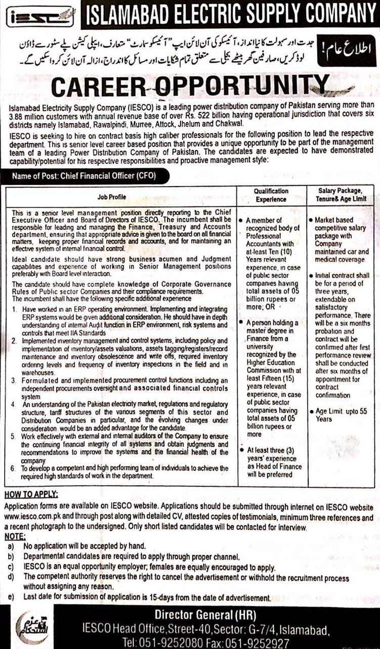 Chief Financial Officer(CFO)