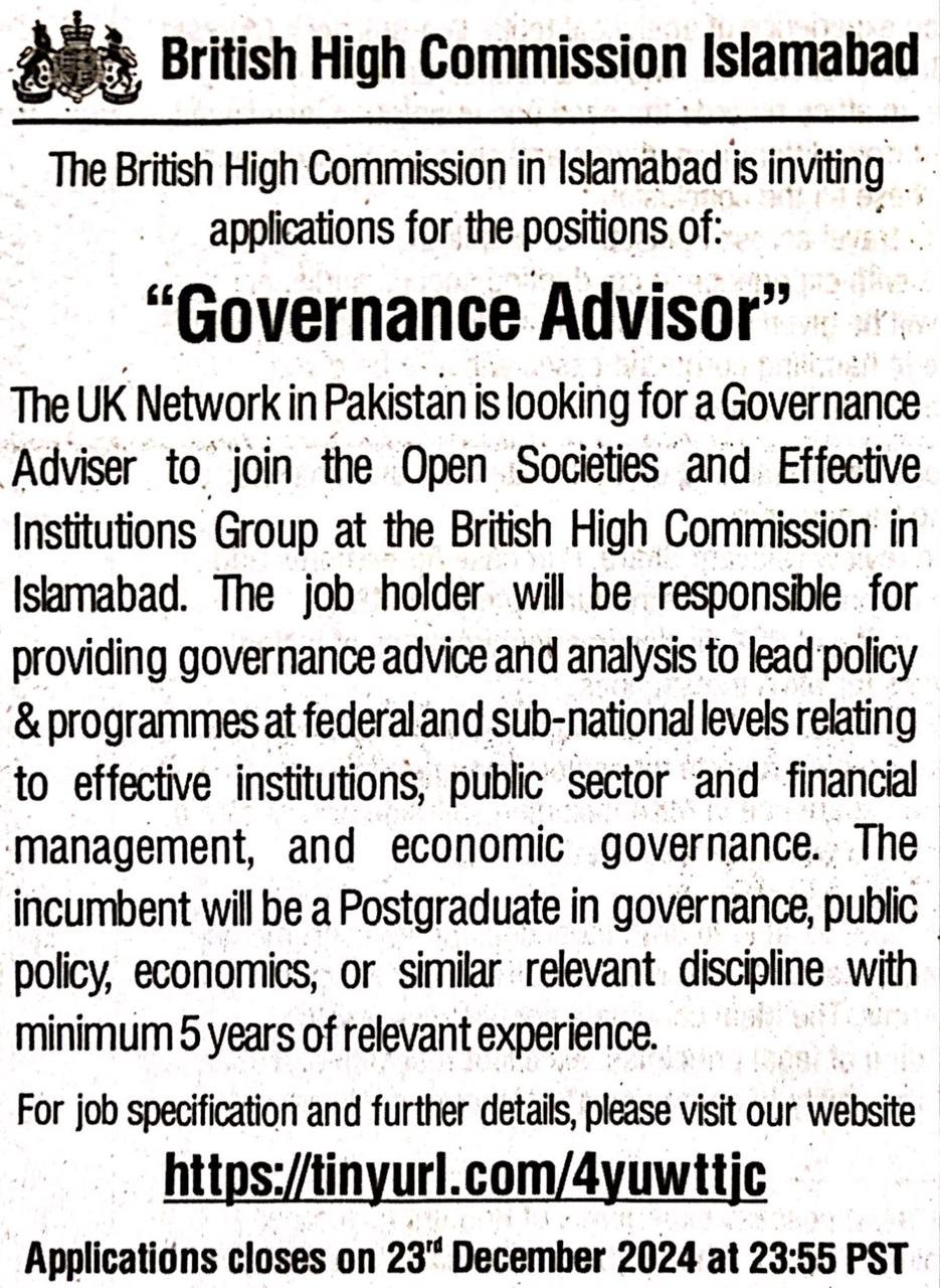 Governance Advisor 