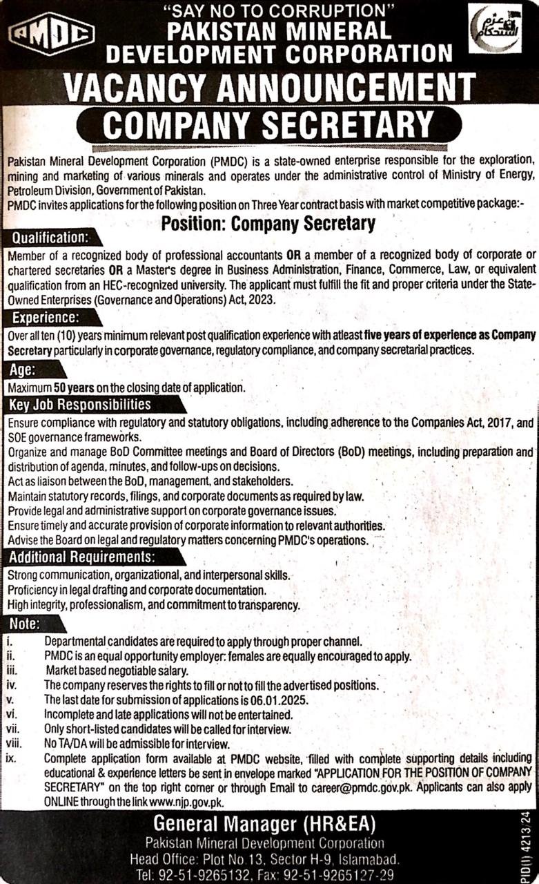 Company Secretary 