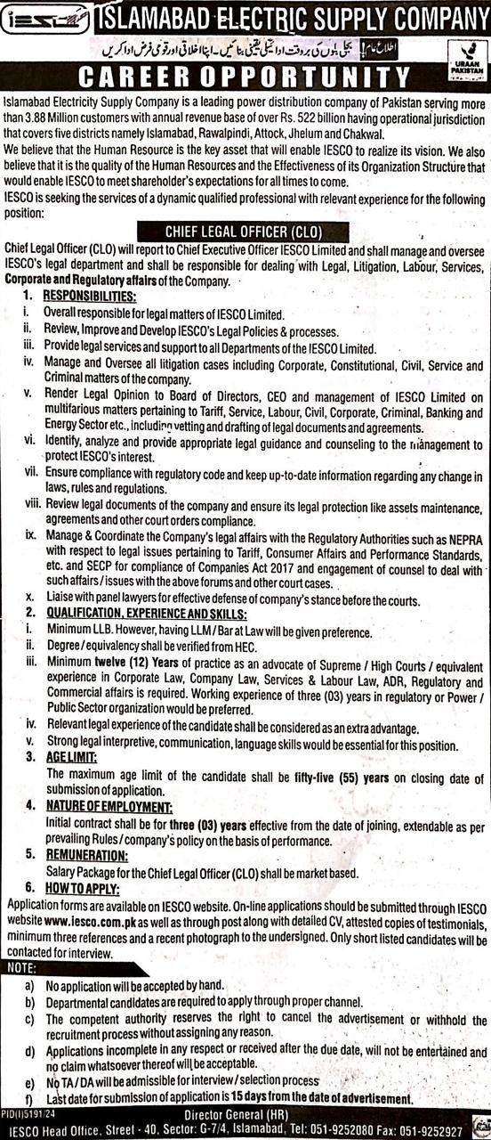 Chief Legal Officer (CLO)
